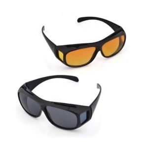 Lot De 2 Lunettes De Conduite Hd Anti-&Eacute;blouissement Avec Vision Nocturne Et Diurne - Neuf