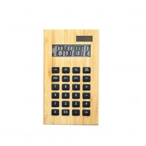 Calculatrice De Bureau En Bambou 12 Chiffres Lcd Affichage &Eacute;cole Cadeau Sp&eacute;cial Calculer L'&eacute;nergie Solaire Commerciale - Neuf