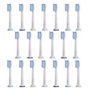 20pcs - Têtes De Rechange Philips Sonicare (5x4) Pour Brosse À Dents Électrique -Hx-6054 - Brosses À Dents 6054 - Compatible Avec Les Modèles Suivants: Philips Diamondclean / 2, Platine Série - Neuf