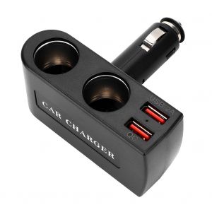 Chargeur De Voiture A 2 Ports Et Interface Usb Double, Prises Allume-Cigare - Neuf