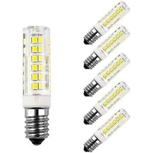 E14 Ampoule À Maïs Led Lampe, Ampoules Led Lustre Décoratifs, 7w Équivalent À Des Halogènes 60w, Blanc Chaud 3000k, 680lm, 360° Angle De Faisceau,Ac 220240v, Lot De 5[Amp741727] - Neuf