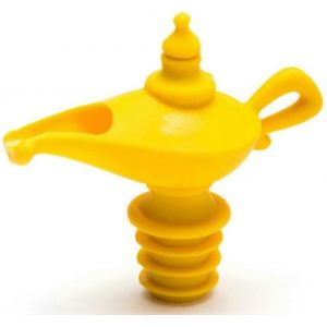Bec verseur et bouchon,silicone,jaune,8 x 9 x 4,5 cm - Neuf