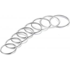 Tianyi-Anneau Bague Phalange Simple Argent 925 Sterling Pour Femmes Filles Empilables Set Fine Midi Knuckle Anneaux - Neuf