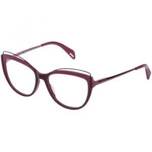 Monture De Lunettes - Police - Vpl931m5307m2 - Ø 53 Mm - Rouge - Plastique - Neuf