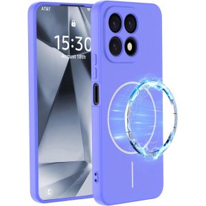 Kal-Coque Pour Honor X6b 4g - Étui Magnétique En Silicone, Souple Fine Antichoc Housse Avec Doublure En Microfibre (Violet) - Neuf