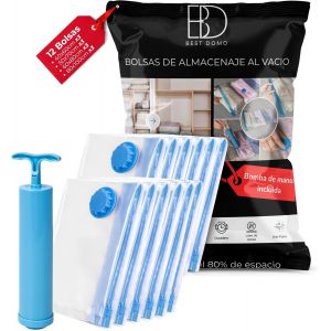 SJZG-Sacs Sous Vide Pour Ranger V&ecirc;tements, Couettes, Couvertures, Oreillers Et Linge De Lit, &Eacute;conomiser De L'Espace Lors Des D&eacute;m&eacute;nagements Et Des Voyages, Compatibles Avec Aspirateur Et Pompe, Plusie - Neuf