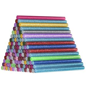 120 Pièces Bâtons de Colle Chaude Couleur,15 Couleurs 7 * 100mm Colle pour Pistolet à Colle,Colle Chaude Mini pour DIY Décoration Créative Ecriture Sceau Réparation - Neuf