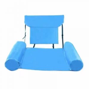 Hamac Flottant Gonflable Pour Piscine Aquatique, Tapis Gonflable, Chaise Longue, Canapé, Jouets De Sports Aquatiques, Jouets De Piscine Pour Accessoires De Piscine D'été, 1 Pièce-Sky Bleu - Neuf