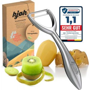 Premium &Eacute;plucheur Large Avec Lame En Acier Inoxydable S420-&Eacute;plucheur Professionnel 100% Acier Inoxydable Pour Asperges,Fruits Et L&eacute;gumes-Antirouille-&Eacute;plucheur De Chef Grand - Neuf