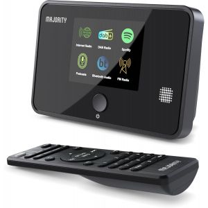 Tuner Radio Internet WiFi | Adaptateur Radio Dab Plus | Spotify Connect et Podcasts | Bluetooth 5.2 Tuner Dab pour Chaine HiFi | Affichage en Couleur, T&eacute;l&eacute;commande Incluse | MAJORITY Robinson - Neuf