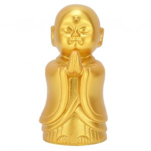 Hjlian Statue De Bouddha En Resine Doree, Decoration De Bureau, Cadeau De Table, Decoration De Maison Pour Homme Et Femme, Salon, Chambre, Bureau, Salle De Yoga - Neuf