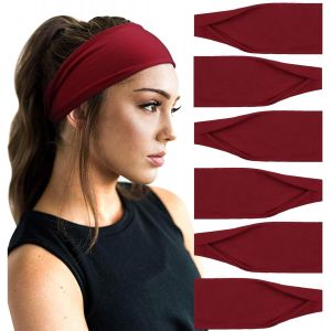 6 Pi&egrave;ces Bandeau Cheveux Pour Femme Yoga Courir Bandeaux Sport Entra&icirc;nement Bandeaux Mignon Accessoire - Neuf