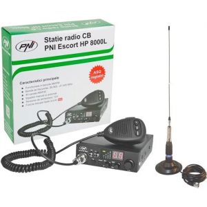Kit de radio CB PNI ESCORT HP 8000L ASQ + Antenne CB PNI ML160 avec aimant - Neuf