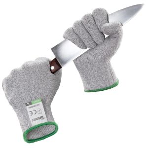 KALANKA-Paire de Gants Anti Coupure - Protection de Niveau 5 - Protection Contre les Coupures du Quotidien (cuisine, bricolage) - Taille M - Neuf
