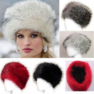 chapeau en fausse fourrure chapeau de style russe chapeau de ski moelleux chapeau en peluche coupe-vent chapeau en peluche chapeau en fourrure de renard imitation - Neuf