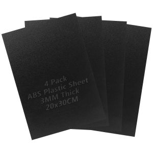 Yemaesre-Lot De 4 Plaques En Plastique Abs 3 Mm, 20 X 30 Cm, Plaque En Plastique Abs, Pour Modélisme, Bricolage, Décoration D'intérieur - Neuf