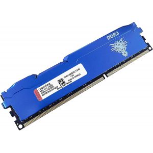 Ram DDR3 8go 1866MHz PC3-14900 Udimm CL13 Non-ECC Unbuffered 1.5V 2Rx8 Double Rang 240 Pin Mémoire Ram Barette pour Ordinateur de Bureau (Bleu) - Neuf