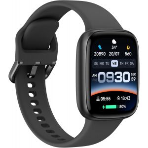 Montre Connectée Homme Femme, 1.85"" Appel Bluetooth,Smartwatch Moniteur De Sommeil/Spo2/Fréquence Cardiaque Montre Podometre Avec 110 Sport Calories Etanche 3atm Pour Android Ios - Neuf