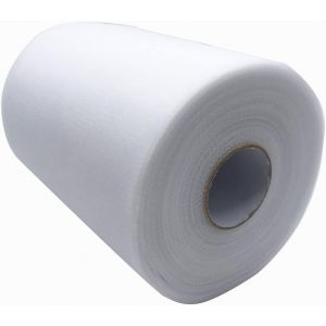 Mevronisshop-Tulle Blanc, Rouleau De Tulle 15,2 Cm X 91 M,Tulle Mariage Voiture, Brillant Clair, L&eacute;ger Et &Eacute;l&eacute;gant, Au M&egrave;tre, Pour Chemins De Table, &Eacute;charpes, Tutus, N?Uds, Mariages, F&ecirc;tes, Bricolage - Neuf