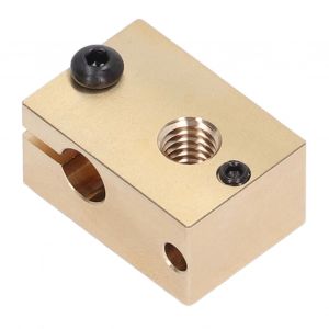 XYONG Bloc chauffant pour imprimante 3D en laiton, haute durete, resistance aux hautes temperatures, bloc chauffant de remplacement precis pour laiton V6 - Neuf