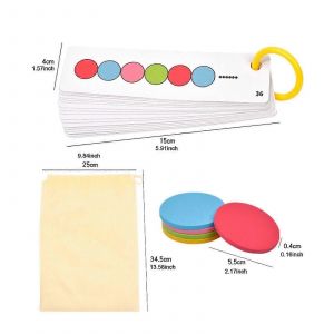 Jetons de tri de couleurs pour enfants, jouets d'apprentissage des math&eacute;matiques pour enfants, cadeaux de vacances - Neuf