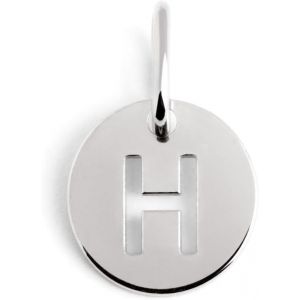 Kal-- Mini Medallion Letter Argent. Pendentif Initiale En Argent Sterling Avec Finition Plaqu&eacute;e Rhodium. &Agrave; Combiner Avec Un Collier. Bijoux Pour Femme. Lettre A-Z. - Neuf