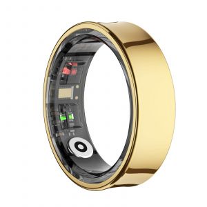 Bague Connectée Noire Taille 9 Suivi Cardiaque Sommeil Sport Étanche Bluetooth Or Yonis - Neuf