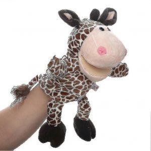 Marionnettes à main girafe jouet animal pour le jeu imaginatif,la narration,l'enseignement,le jeu de rôle - Neuf