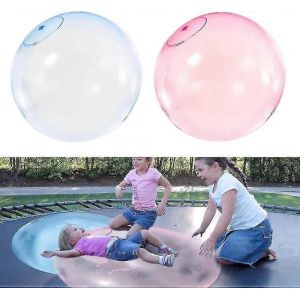 Lot de 2 balles gonflables geantes en caoutchouc pour enfants - Neuf