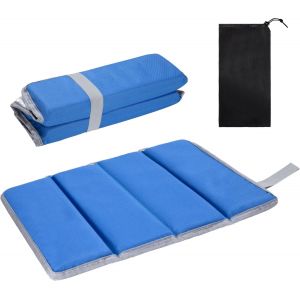 Lbgwp60-Siège Tapis Pliable Coussin De Siège Portable Avec Sac De Transport Tapis De Sol Léger Pour Camping Pique-Nique Randonnée Pêche Plage (Bleu) - Neuf