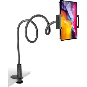 Support col de cygne universel pour t&eacute;l&eacute;phone portable - Pince flexible de 100 cm de long - Noir - Neuf