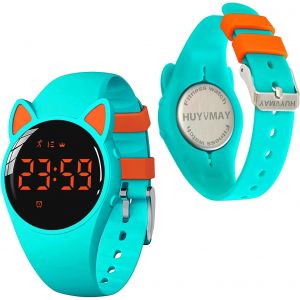 Kal-Non Connectée Podomètre Montres Sans App, Montre Rechargeable À Durée De Vie De La Batterie De 20 Jours, Enfants Montres Numériques Ip68 Etanche Avec 3 Réveils Pour Garçons Et Filles Enfants - Neuf
