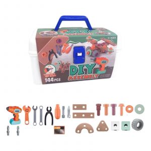 Coffret à outils pour enfants, jeu de rôle créatif, perceuse, visseuse, tournevis, cadeau de Noël - Neuf