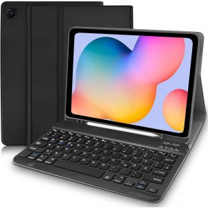 Chenquansarl-Étui Avec Clavier Pour Samsung Galaxy Tab S6 Lite (Qwertz Allemand),Tab S6 Lite-Avec Support Pour Stylo Et Clavier Amovible Pour Samsung Galaxy Tab S6 Lite 10,4""2024/2022/2020-Noir - Neuf