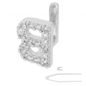 Hip Hop Dents Simple B Lettres Bouche Dents Halloween Prothèses Dentaires Ornements Accessoiresargent - Neuf