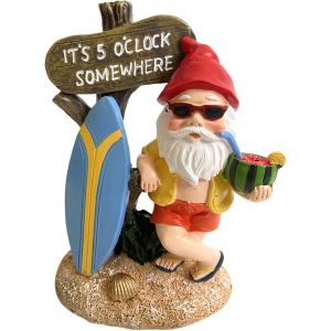 MEVRONISSHOP-Nain de Jardin, Statue Nain de Jardin Exterieur, Nains de jardin en Résine, Nain Jardin Créatif, Sculpture Jardin, Ornements de Jardin Statue de GNOME pour Jardin Table Fête l'intérieur - Neuf