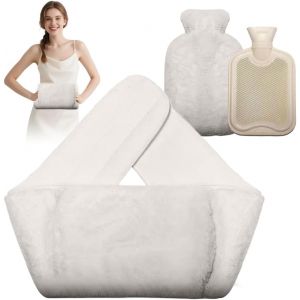 Ceinture De Bouillotte,1 L,120 Cm,Extra Longue,3 En 1,En Caoutchouc,Avec Housse Douce &Agrave; La Taille,Pour Cou,&Eacute;paules,Dos,Jambes,Cadeau De No&euml;l Pour Femmes Et Enfants - Neuf