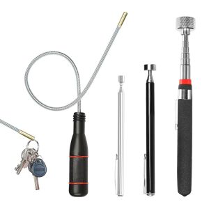 KALANKA-Lot de 4 tiges magn&eacute;tiques t&eacute;lescopiques, 550 mm, extra puissants, pour ramasser de petites pi&egrave;ces de voiture - Neuf