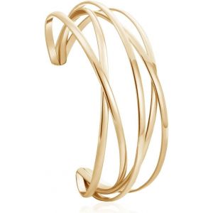 Eryi-Bracelet Manchette Femme Diamètre Intérieur Bracelet Fil Ouvert Bracelets Enveloppants Empilables Femmes Réglable Bracelet Manchette Cadeaux D'anniversaire Pour Filles Et Femmes - Neuf