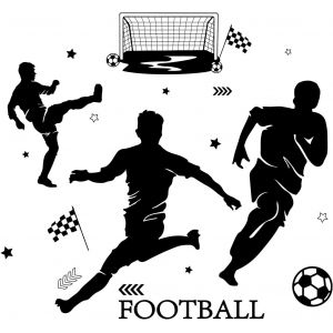 Trahoo-Autocollant Football Stickers Mural Vinyle Autocollants De Ballon De Football Pour Chambre Autocollant Murale De Sport De Football Pour Enfants Amateurs De Football Décorations De Fête De Foot - Neuf