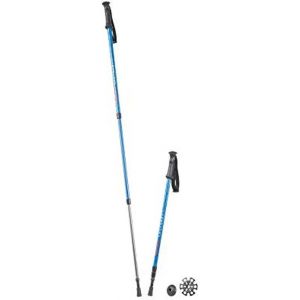 Bâton De Marche Et De Randonnée Télescopique - Aluminium - Rondelles Été/Hiver Incluses - Individuellement - Bleu - Neuf