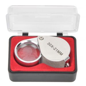 Mini Loupe Portative En Verre Pour Bijoutier, Pour Identifier Les Bijoux, Timbres, PièCes De Monnaie, Argent Antique - Neuf