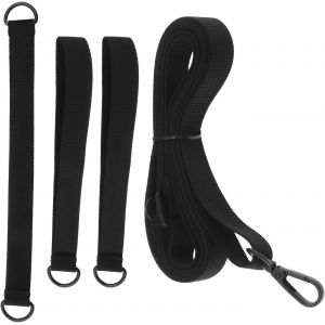 Store 4pcs Protections Contre le Vent à Sangle Fixe pour Grands Parasols en Porte-à-faux Parapluies à Manivelle Pare-vent Adapté à Tout Parasol avec Vis de Verrouillage,Noir - Neuf