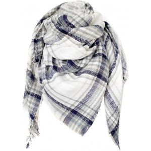 Kalanka-Écharpe Chale Femme Cachemire Châle Grand Plaid Tissu Glands Foulard Oversize Ponchos Carreaux Shawl Automne Hiver Et Capes Acrylique Souple Chaud Scarf - Neuf