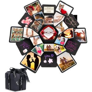 Trahoo-Bo&icirc;te &Agrave; Explosion, Bo&icirc;te Cadeau, Bo&icirc;te Surprise Cr&eacute;ative, Album Photo Fait &Agrave; La Main, Cadeau D'anniversaire, De No&euml;l, De Saint Valentin, De Demande En Mariage (Hexagonal) - Neuf