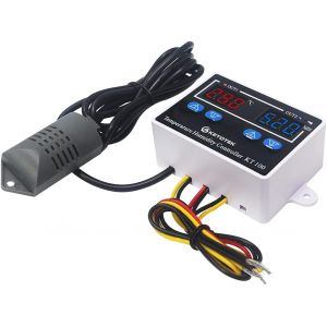 JGD-R&eacute;gulateur de Temp&eacute;rature et d'humidit&eacute;, Thermostat Hygrostat Num&eacute;rique avec Sonde, Contr&ocirc;leur Humidit&eacute; pour chauffage, refroidisseur, Humidificateur D&eacute;shumidificateur, Reptile, Terrarium - Neuf