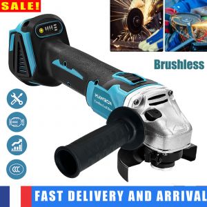 Meuleuse d'angle portable sans fil, moteur sans balais avec disque de meulage de 125 mm de diam&egrave;tre, d&eacute;livrant 7 500 tours par minute, adapt&eacute;e au meulage, &agrave; la coupe, au polissage et &agrave; la gravure - Neuf