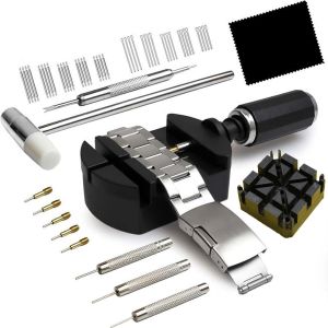 Kal-53 Pièces Outil Bracelet Montre, Kit Reparation Montre,Kit Horlogerie Kit Montre, Réglez La Longueur De La Sangle, Remplacement De La Broche De Montre, Argent - Neuf