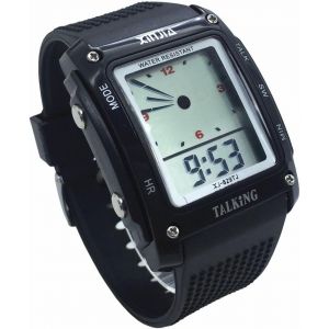 Eryi-Nergo 829ts-Blk Montre Parlante Espagnole Pour Aveugles, Enfants Et Personnes Âgées, Sports Électroniques Parler Montres Gatget Cadeau, Noir , Sportif Ou Décontracté - Neuf