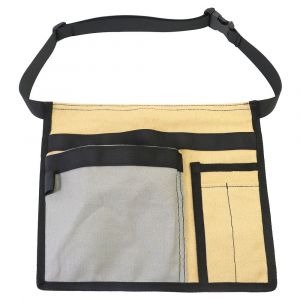 Sac banane multi-poches en toile pour l'extérieur, sac à outils de jardinage, sac de rangement pour outils, kaki - Neuf